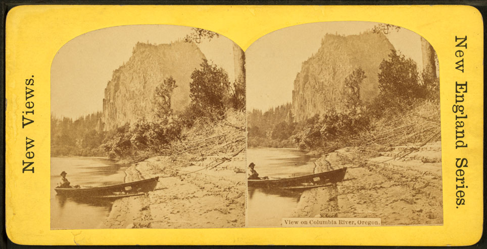 Beacon Rock stereograph