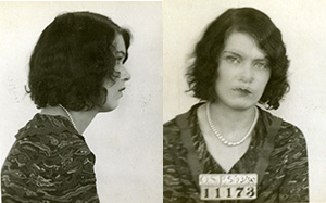 Mug shot of Marilyn Carroll with prisoner number 11173