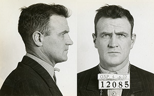 Mug shot of Arthur Adams with prisoner number 12085