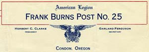 Frank Burns letterhead