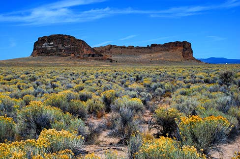 Rock formation on the high desert.