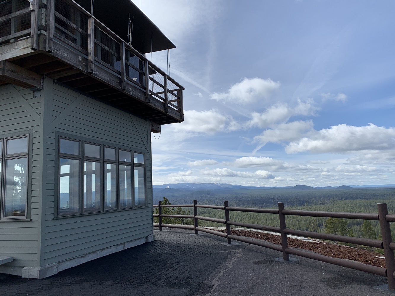 Fire tower overlooking Lava Butte