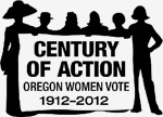 logo celebrating century of women's right to vote, 1912 to 2012 