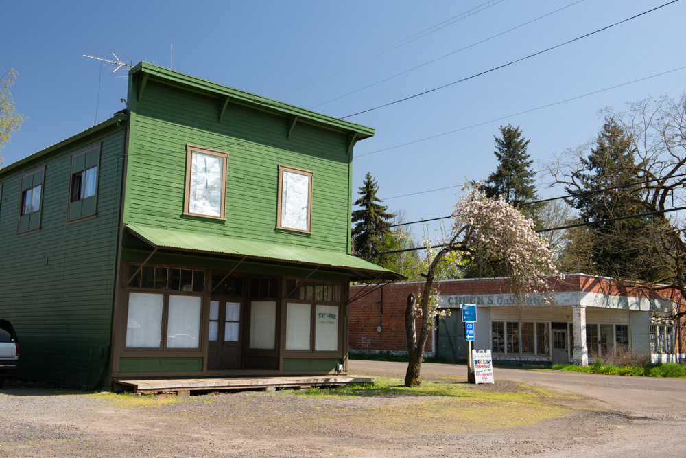 Old buildings.